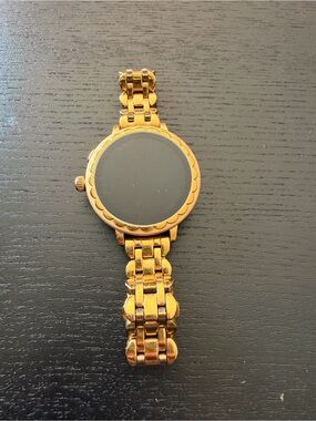 kate spade Gold-Tone Scalloped Bezel Linked Bracelet Smartwatch